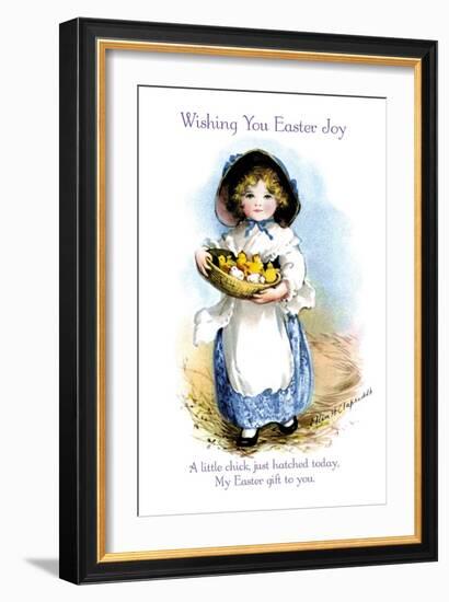 Wishing You Easter Joy-Ellen H. Clapsaddle-Framed Art Print