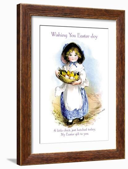 Wishing You Easter Joy-Ellen H. Clapsaddle-Framed Art Print