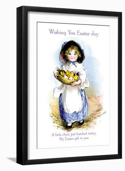 Wishing You Easter Joy-Ellen H. Clapsaddle-Framed Art Print