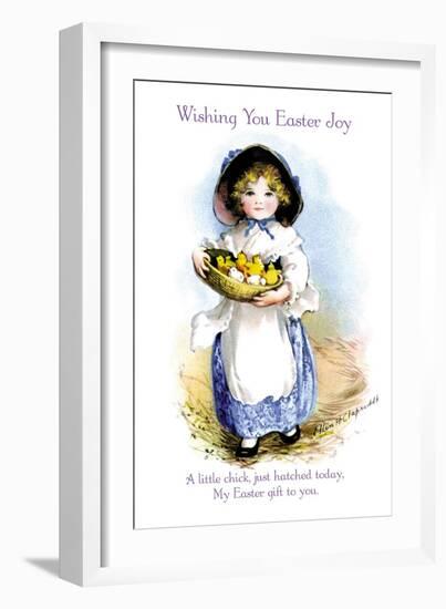 Wishing You Easter Joy-Ellen H. Clapsaddle-Framed Art Print