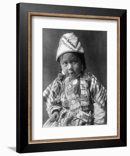 Wishram Girl, 1909-Edward S. Curtis-Framed Giclee Print