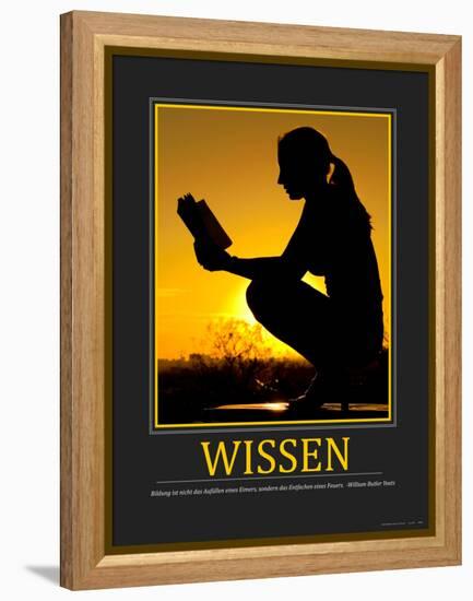 Wissen (German Translation)-null-Framed Stretched Canvas