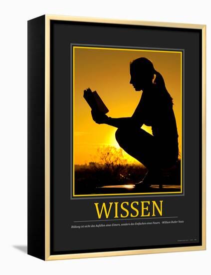 Wissen (German Translation)-null-Framed Stretched Canvas