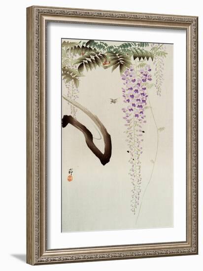 Wisteria and Bee-Koson Ohara-Framed Giclee Print