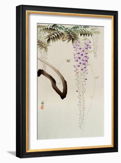 Wisteria and Bee-Koson Ohara-Framed Giclee Print