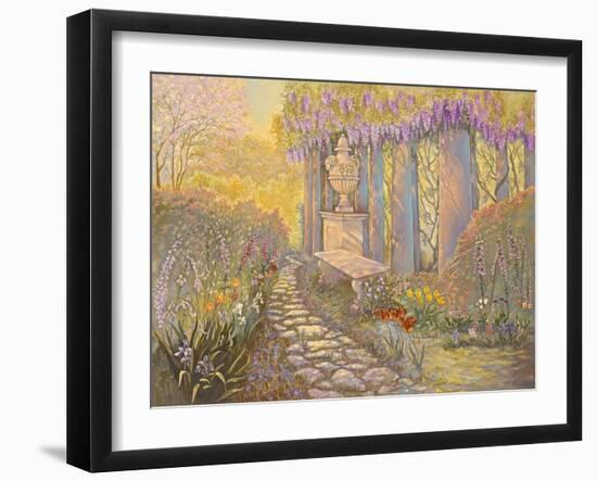 Wisteria Arbor-Judy Mastrangelo-Framed Giclee Print