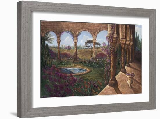 Wisteria Cloister-Judy Mastrangelo-Framed Giclee Print