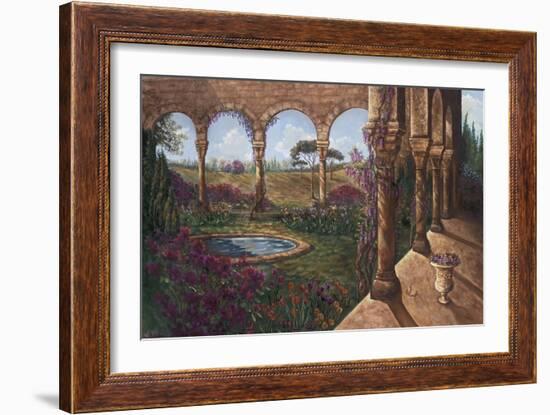 Wisteria Cloister-Judy Mastrangelo-Framed Giclee Print