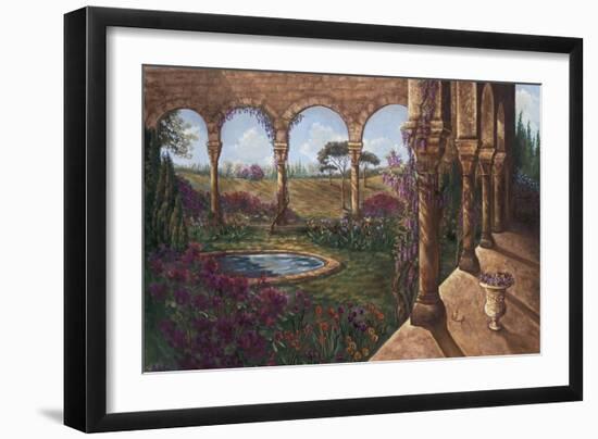 Wisteria Cloister-Judy Mastrangelo-Framed Giclee Print