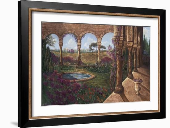 Wisteria Cloister-Judy Mastrangelo-Framed Giclee Print