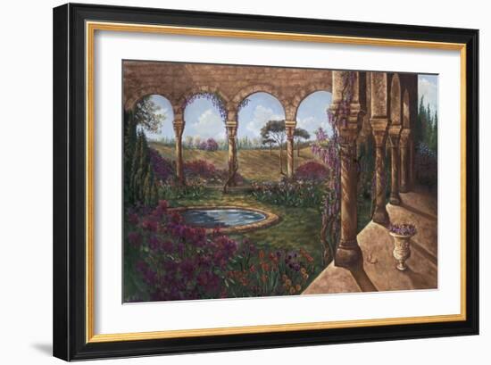 Wisteria Cloister-Judy Mastrangelo-Framed Giclee Print