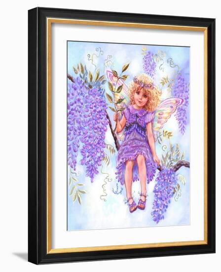 Wisteria Fairy-Judy Mastrangelo-Framed Giclee Print