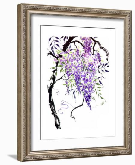 Wisteria Garden I-Nan Rae-Framed Art Print