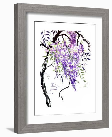 Wisteria Garden I-Nan Rae-Framed Art Print