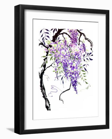 Wisteria Garden I-Nan Rae-Framed Art Print