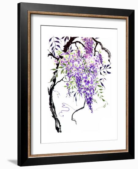 Wisteria Garden I-Nan Rae-Framed Art Print