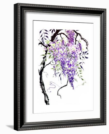 Wisteria Garden I-Nan Rae-Framed Art Print