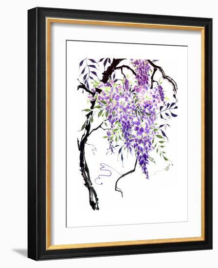 Wisteria Garden I-Nan Rae-Framed Art Print