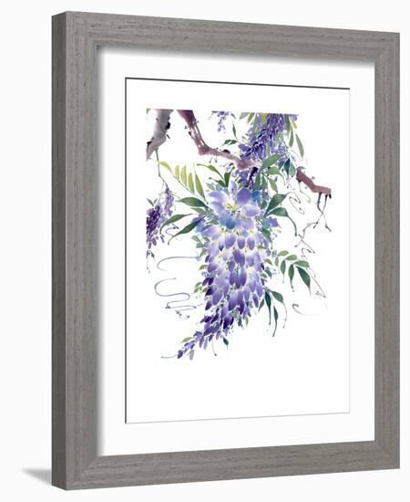 Wisteria Garden II-Nan Rae-Framed Premium Giclee Print