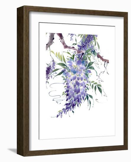 Wisteria Garden II-Nan Rae-Framed Premium Giclee Print