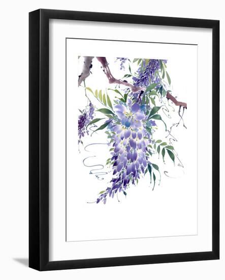 Wisteria Garden II-Nan Rae-Framed Premium Giclee Print