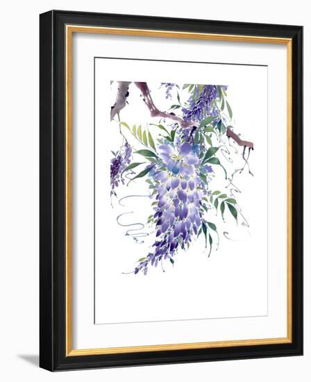 Wisteria Garden II-Nan Rae-Framed Premium Giclee Print