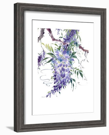 Wisteria Garden II-Nan Rae-Framed Art Print