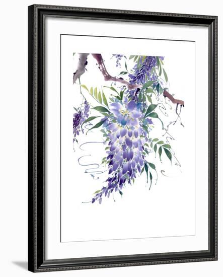 Wisteria Garden II-Nan Rae-Framed Art Print