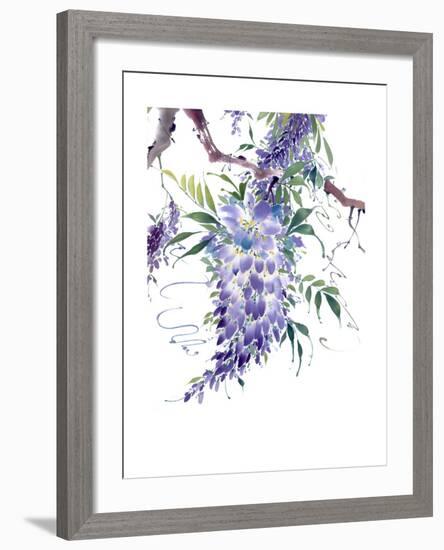 Wisteria Garden II-Nan Rae-Framed Art Print