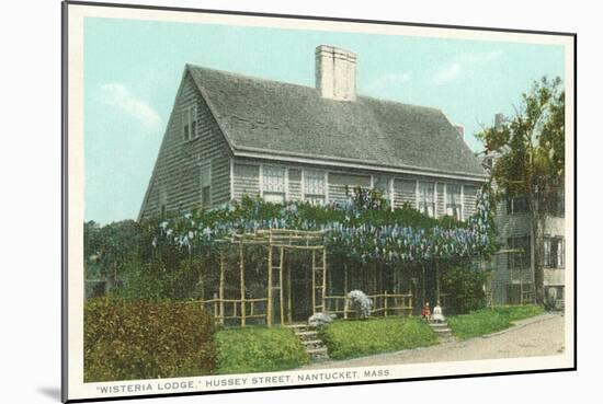 Wisteria Lodge, Hussey Street, Nantucket, Massachusetts-null-Mounted Art Print