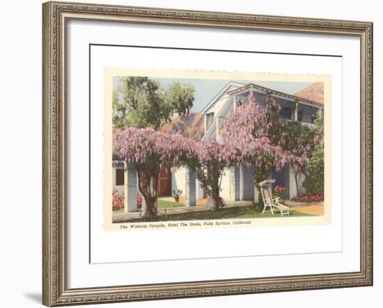 Wisteria Pergola, the Oasis, Palm Springs, California-null-Framed Art Print