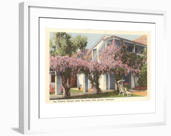 Wisteria Pergola, the Oasis, Palm Springs, California-null-Framed Art Print