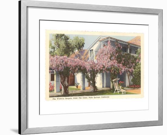 Wisteria Pergola, the Oasis, Palm Springs, California-null-Framed Art Print