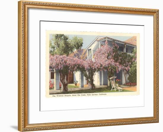Wisteria Pergola, the Oasis, Palm Springs, California-null-Framed Art Print
