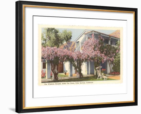 Wisteria Pergola, the Oasis, Palm Springs, California-null-Framed Art Print