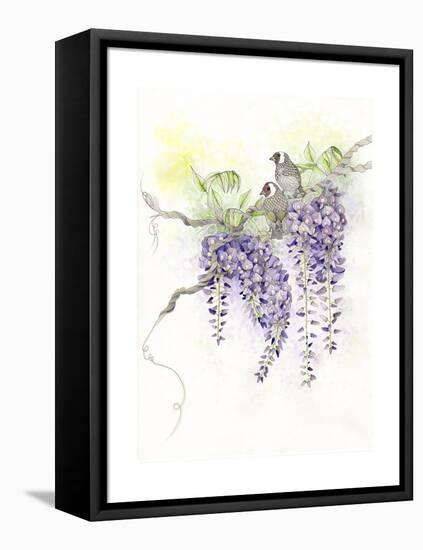 Wisteria-The Tangled Peacock-Framed Premier Image Canvas