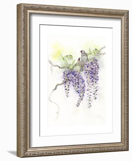 Wisteria-The Tangled Peacock-Framed Giclee Print