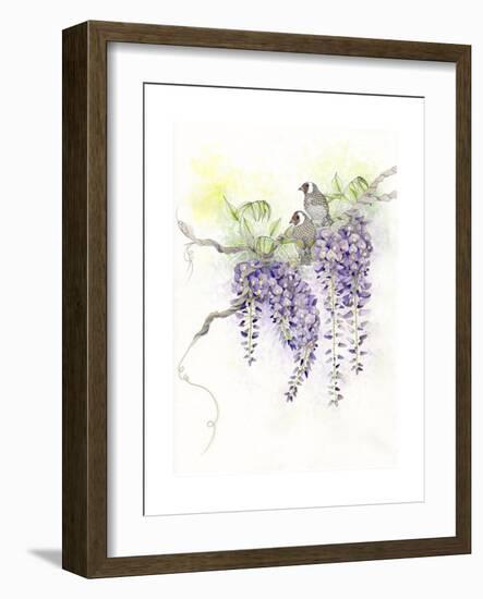 Wisteria-The Tangled Peacock-Framed Giclee Print