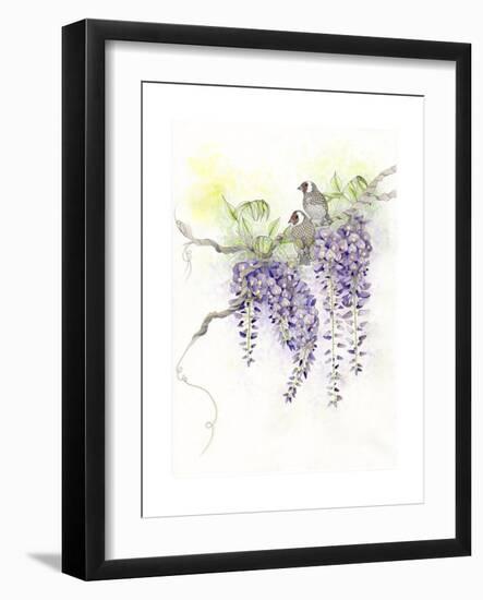 Wisteria-The Tangled Peacock-Framed Giclee Print