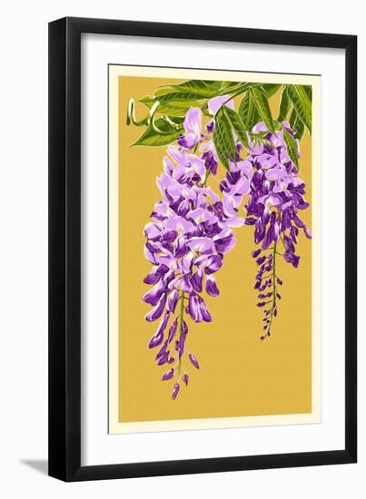 Wisteria-Lantern Press-Framed Art Print