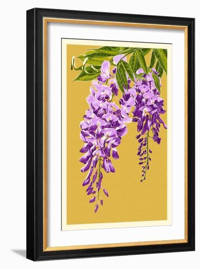 Wisteria-Lantern Press-Framed Art Print