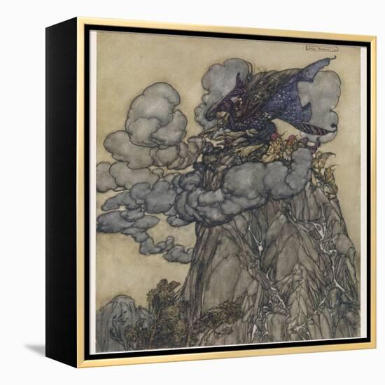 Witch Brews Storm-Arthur Rackham-Framed Premier Image Canvas