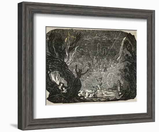 Witch Conjures up Visions Which Terrify a Client-Robert Seymour-Framed Photographic Print