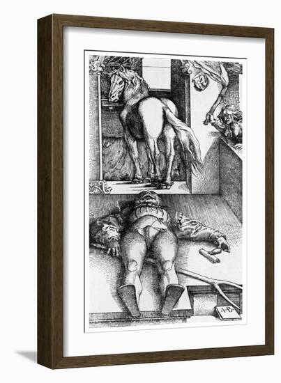 Witch Hunt: the Bewitched Groom, 16th Century-Hans Baldung-Framed Giclee Print