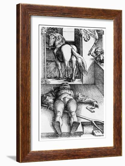 Witch Hunt: the Bewitched Groom, 16th Century-Hans Baldung-Framed Giclee Print