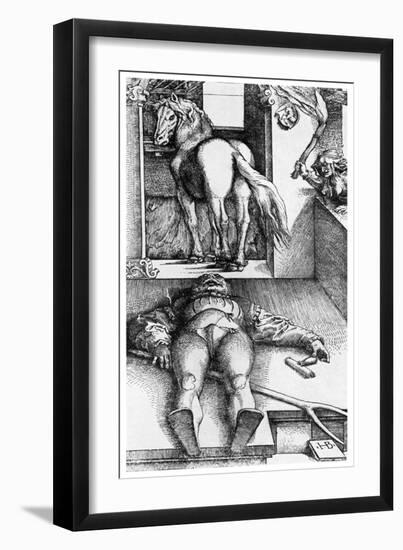 Witch Hunt: the Bewitched Groom, 16th Century-Hans Baldung-Framed Giclee Print