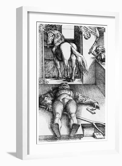 Witch Hunt: the Bewitched Groom, 16th Century-Hans Baldung-Framed Giclee Print