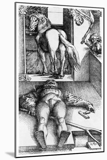 Witch Hunt: the Bewitched Groom, 16th Century-Hans Baldung-Mounted Giclee Print