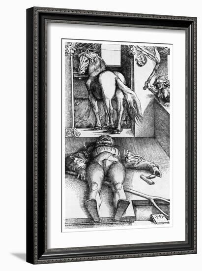 Witch Hunt: the Bewitched Groom, 16th Century-Hans Baldung-Framed Giclee Print