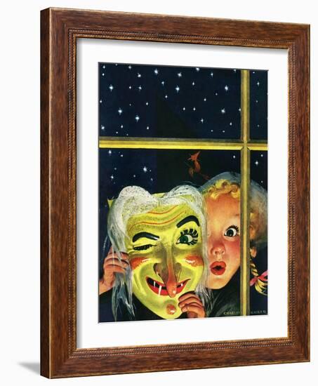 "Witch's Mask," October 31, 1942-Charles Kaiser-Framed Giclee Print